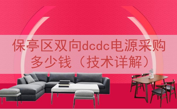 保亭区双向dcdc电源采购多少钱（技术详解）
